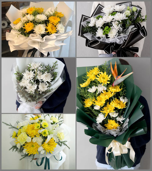 广东揭阳市普宁市梅塘镇新民村白事花束代送